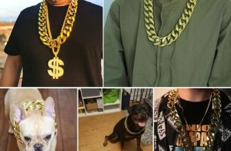 Faux Gold Chain Necklace Plastic Big Necklace Hip Hop Thick Gold Chain