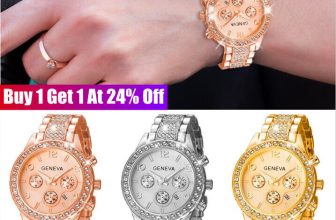 Ladies Womens Bracelet Watches Wrist Watch Quartz Rhinestone Analogue Rose Gold