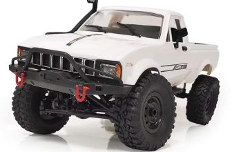 Remote Control Cars 4WD White RC Truck Toy Vintage Electric Crawler Kids Vehicle