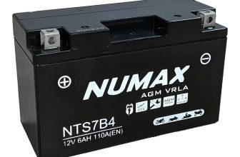 YT7B-BS Numax Motorbike Battery YT7B-4 NTS7B4