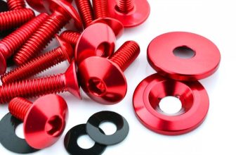 Yamaha R6 08-16 Aluminium Fairing Bolt Kit Red