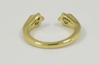 plated Shooting Stars Open Ring pandora Gold