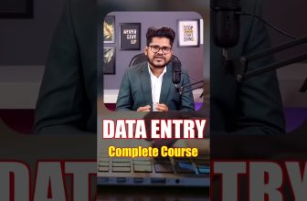 Data Entry course in hindi – data entry work kaise kare – डेटा एंट्री कैसे करते हैं #shorts