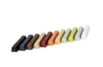 FSG Soft Wax Wood Filler Furniture Repair Stick in a Variety of Non-Wood Colours
