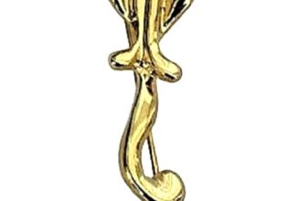 Ladies Gold Crystal Vintage Kitten Cat Brooch Pin Animal Lover Gift Jewellery