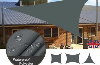 HEAVY DUTY SUN SHADE SAIL GARDEN PATIO AWNING CANOPY 98% UV BLOCK WATERPROOF M2