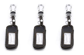 3 Pieces Cowhide Replacement Key Case Car Key Cover A63