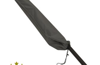 Oxbridge Grey Large Parasol Waterproof Outdoor Garden Furniture Cover