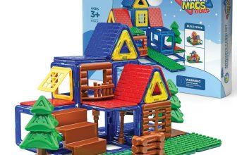 Play Brainy Kids 76-Piece Magnetic Building Toy Set – Arthur’s Cabin (Sealed) 3+