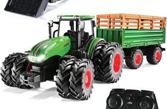 Remote Control Truck and Trailer Set RC Kids Tractor Farm Truck Toy Toddler Farm