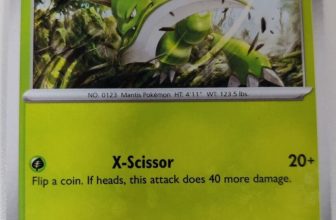 Scyther (Grey Border) with Bulbasaur Stamp Promo – My First Battle Pokemon