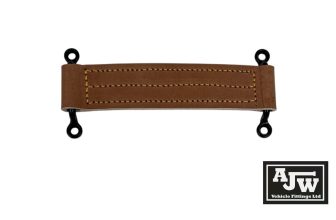 1 Leather Door Check Strap 203mm Black Staples Horseboxes Classic Car Coach