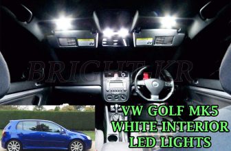 FOR VW GOLF MK5 2003+ INTERIOR LED BULBS LIGHT SET ERROR FREE BRIGHT XENON WHITE
