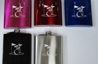 hf201 Golf Personalised Engraved Hip Flask