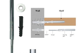 Concealed Floating Shelf Support Pin Brackets 12mm Invisible Mantle Fixings