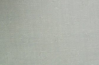 Large Cotton White Damask Frise Floral and Small Dots 294/144 cm