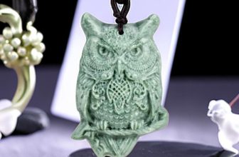 Natural Real Jade Owl Pendant Necklace Talismans Fashion Jewelry Luxury Vintage