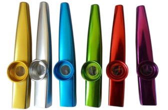 24Pcs Metal Kazoos Orff Musical Instruments Flutes Great Gift Easy to Learn