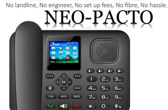 NEO-PACTO GSM 4G LTE WiFi Hot-Spot Bluetooth FM Android Desk phone SIM Card