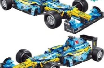 Building Blocks Set MOC Blue F-1 Racing Car DIY Model Bricks Toy