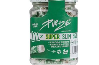 Purize Carbon Activated SUPER Slim Charcoal Filter Tips – 5mm – 111 – JAR