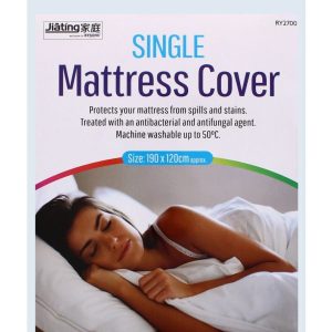 Waterproof Single Mattress Cover Fitted Matress Protection Bed Cover Topping