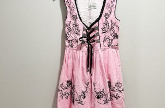 Ocktoberfest Open Bust Floral Long Dress Dirndl Salzburger Trachten Womens US 10