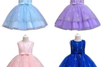 Kids Flower Girls Lace Dress Wedding Bridesmaid Princess Party Formal Dresses