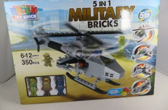 New Educational 5-in-1 Military Bricks 350 Pcs Includes 3 Figures Boxed