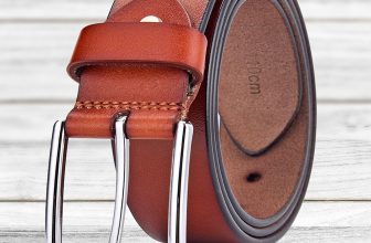 Mens Genuine Leather Belt Belts Real New Buckle For Trouser Jeans Black Brown