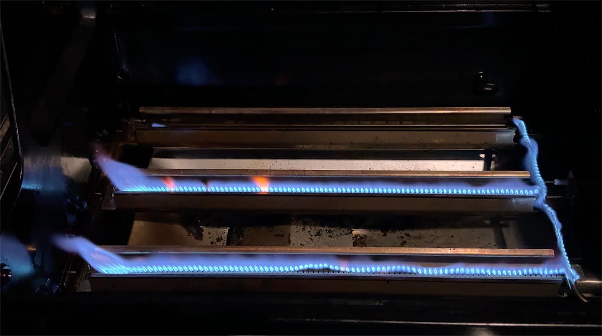 Ninja FlexFlame 2-zone burners.