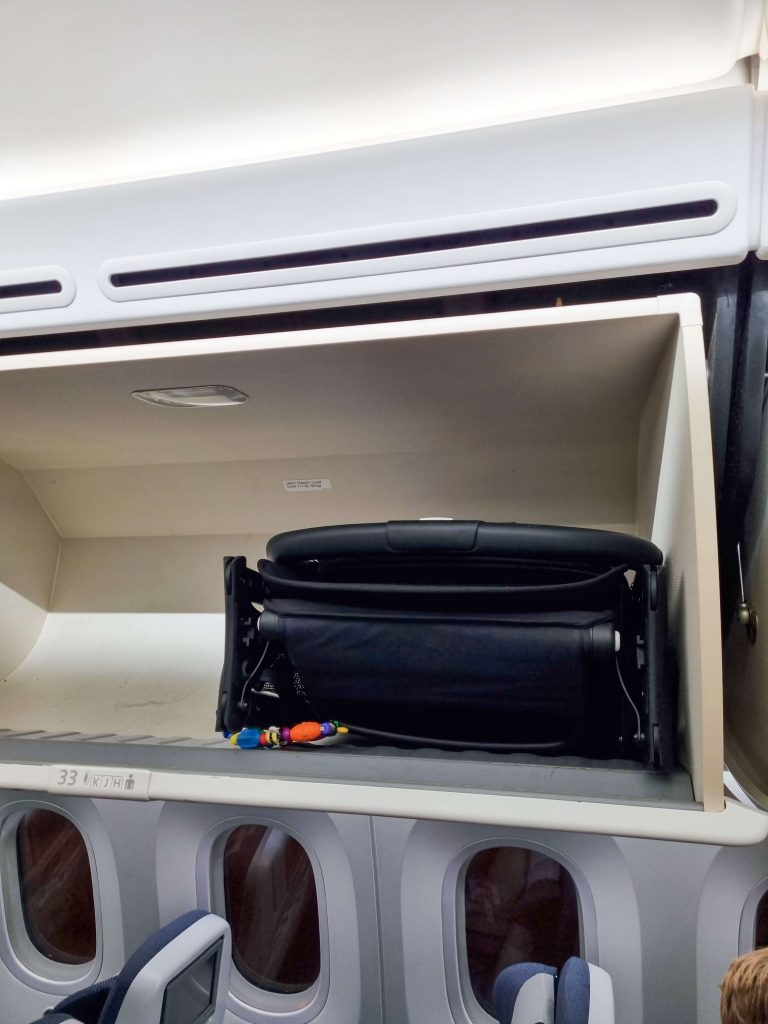 Bugaboo Butterfly travel stroller as cabin luggage