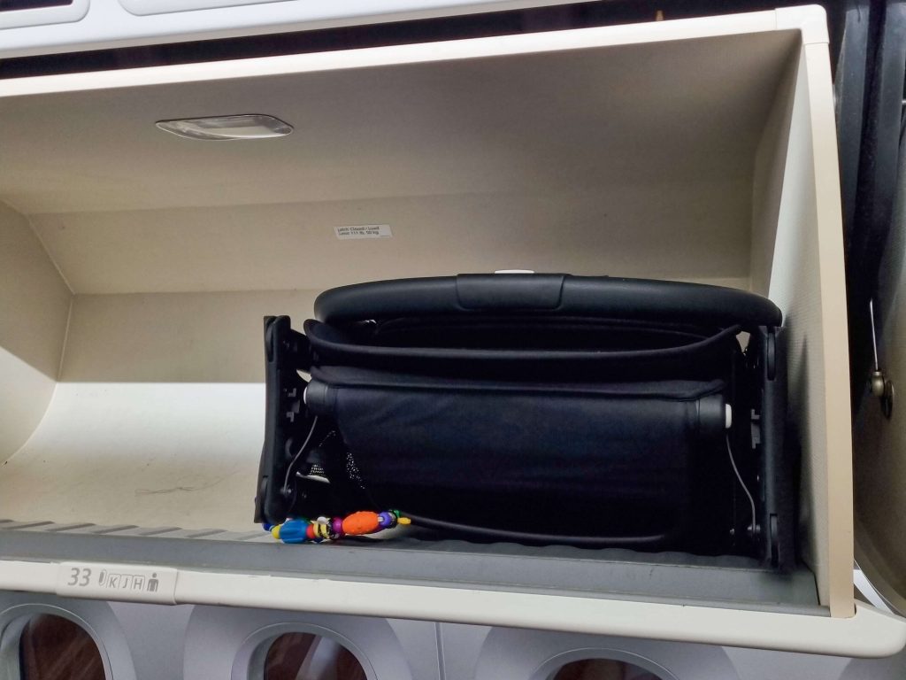 Bugaboo Butterfly travel stroller as cabin luggage