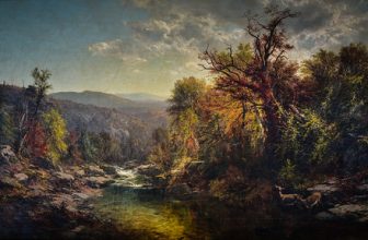 James McDougal Hart – A Stream in the Adirondacks, 1859 at Walters Art Museum Baltimore MD