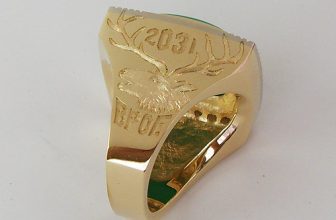 14K Hand Engraved BPOE Elks Ring / 5