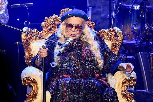 Joni Mitchell under ett framträdande i februari i år.