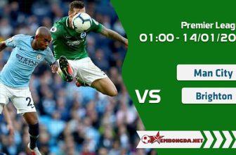 Trực tiếp Man City vs Brighton & Hove Albion  ngày 14/01/2021 xembongda net