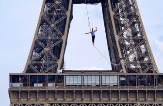 Eiffel Tower…Tightrope walking