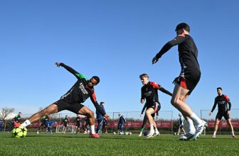 Arsenal FC Training Session  – UEFA Champions League 2024/25 Round of 16 First Leg