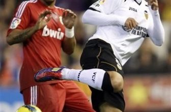 Sofiane Feghouli vs Marcelo, Valencia FC vs Real Madrid At Spain La Liga Soccer