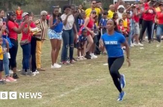 Olympic legend leaves parents in her dust at school sports day