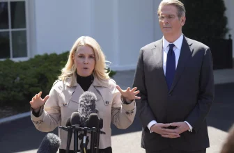 Karoline Leavitt and Scott Bessent hold press briefing on Trump’s 100th day