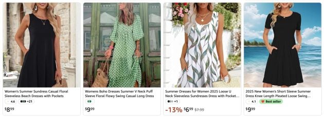 Amazon Haul app clothing