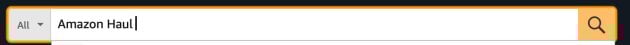 search bar on Amazon