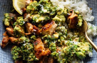 Chipotle Chicken with Chunky Pistachio Sauce Recipe