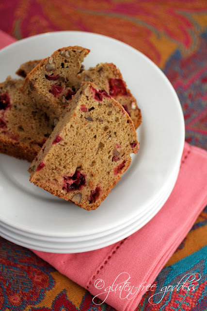 Gluten free cranberry bread