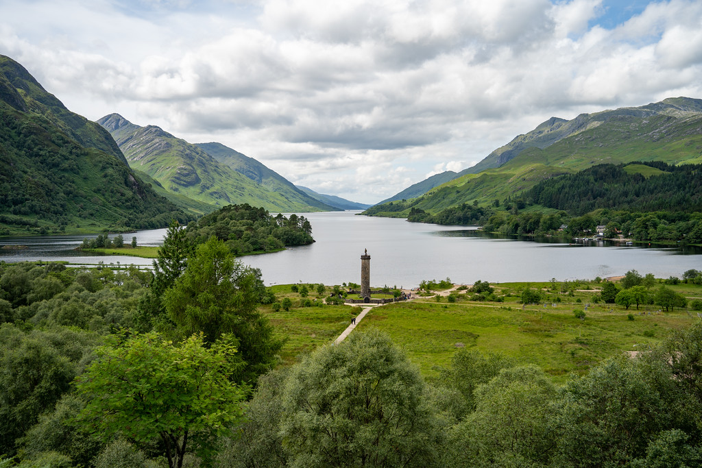 Loch Shiel view from behind the Glenfinnan Visitor Center