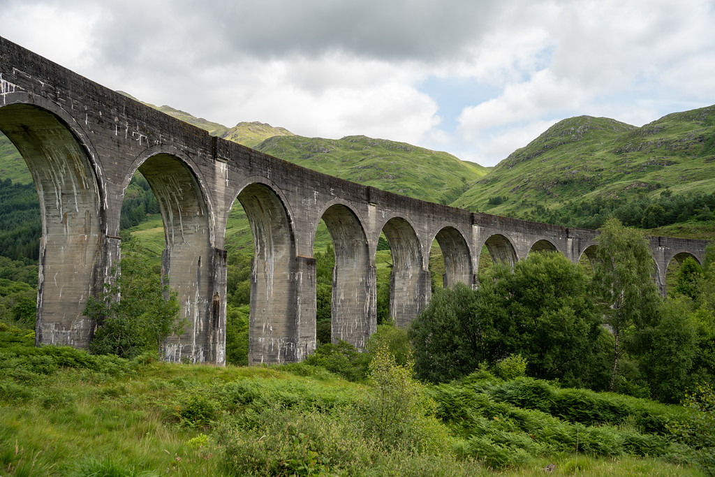 The Glenfinnan Viaduct up close