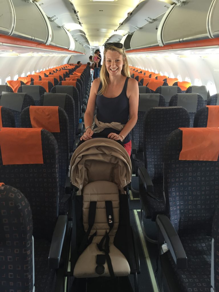 baby zen yoyo plus stroller pushchair in airplane, best stroller for travel as it fits cabin sized overhead lockers? so you can see the best strollers to travel with on an airplane.#familytravel