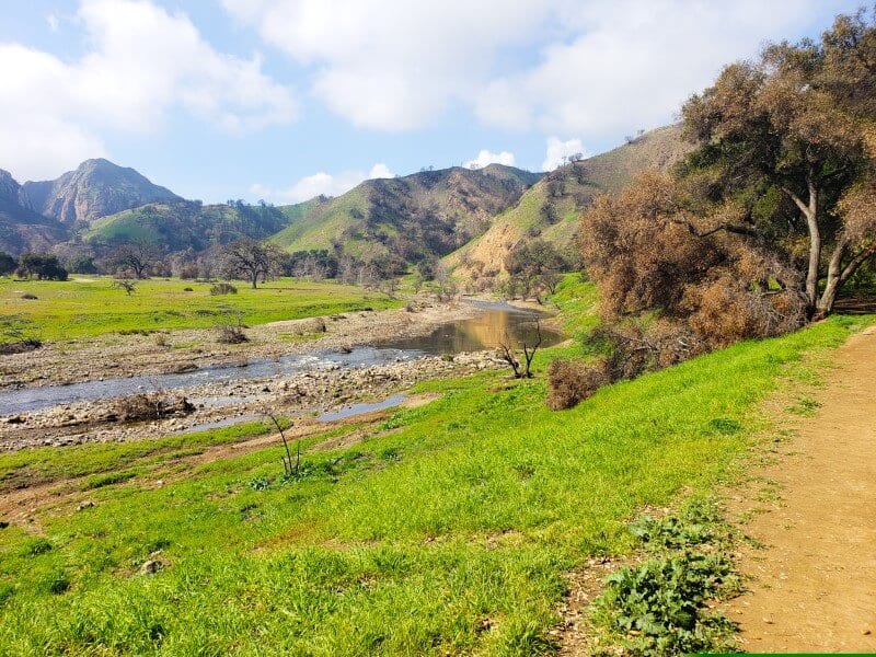view of valley in Malibu Creek State Park California